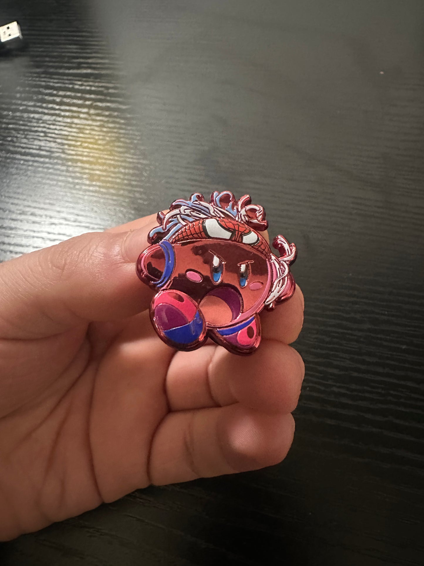 Kirby X Spiderman Pin