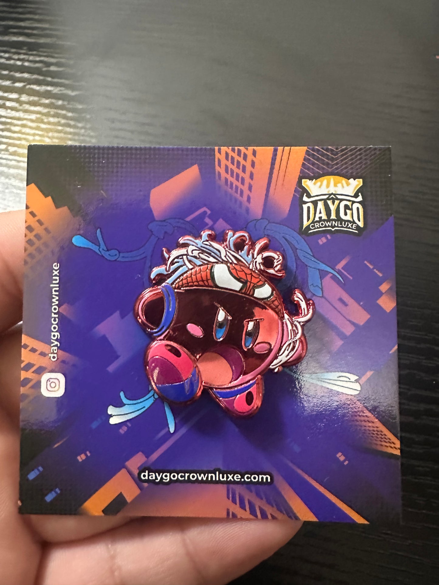 Kirby X Spiderman Pin