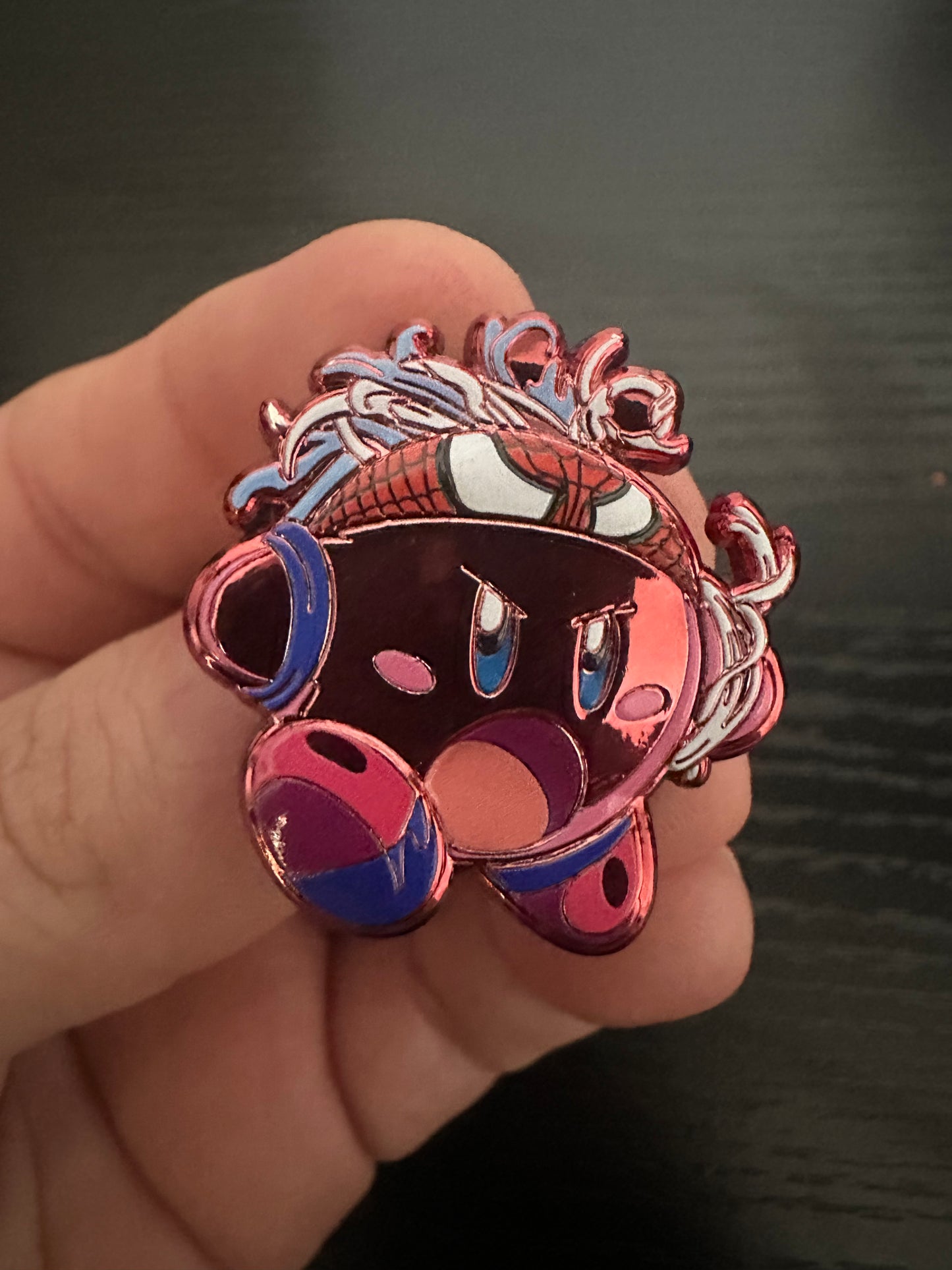 Kirby X Spiderman Pin