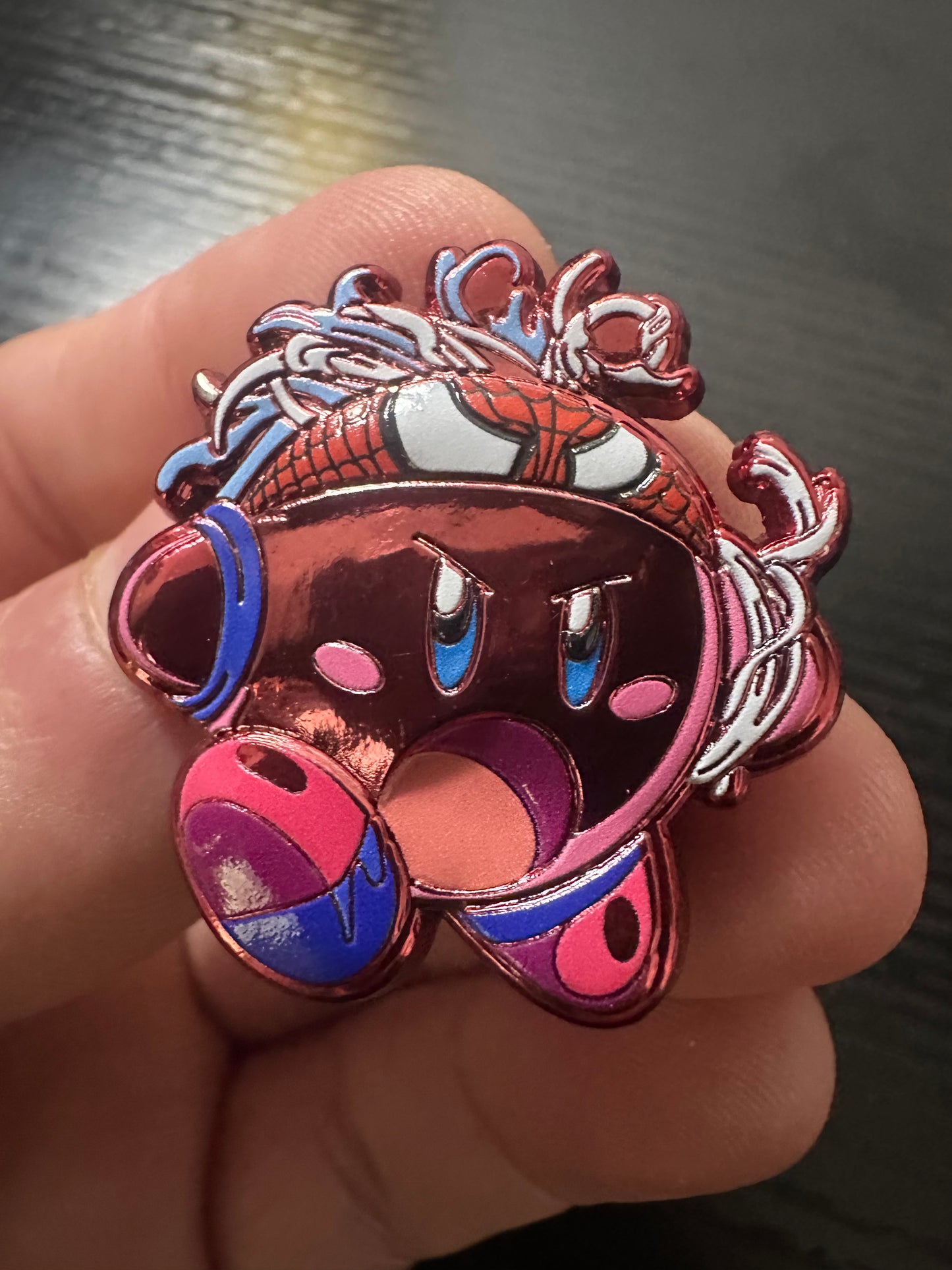 Kirby X Spiderman Pin