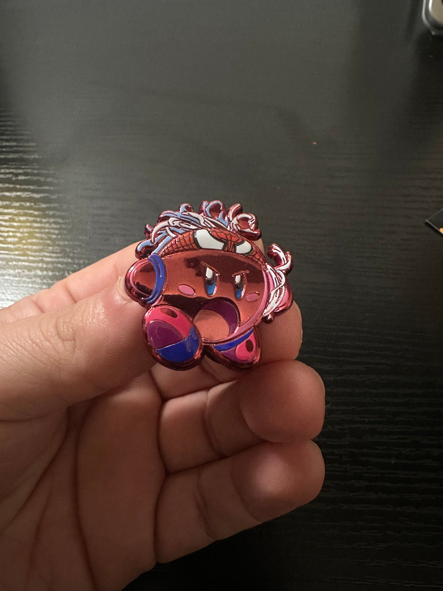 Kirby X Spiderman Pin